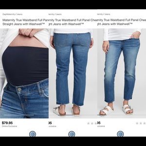 GAP Maternity True Waistband Cheeky Straight Jean